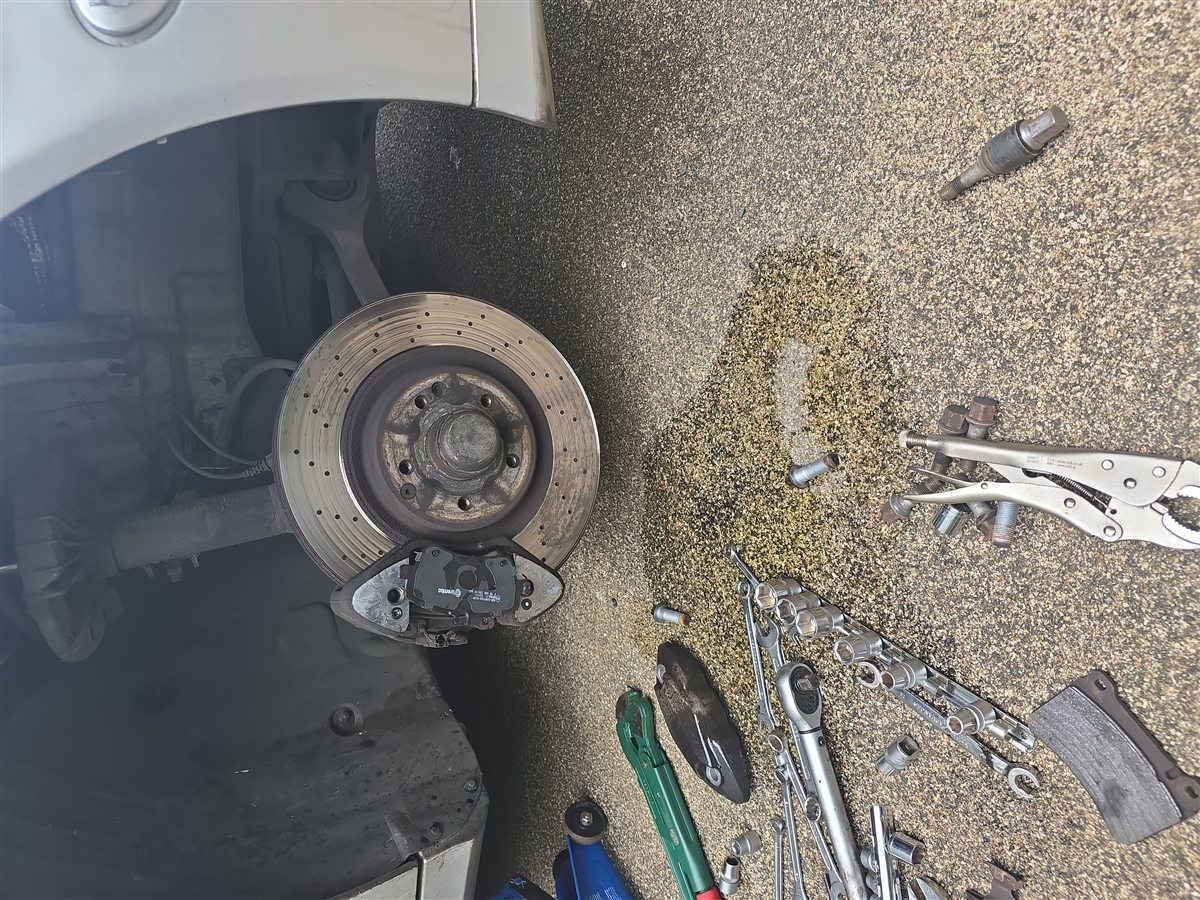 Brake inspection and repair with tools